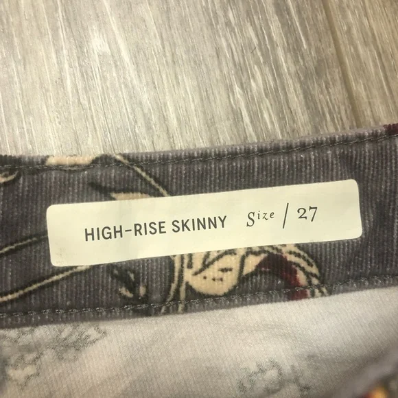 Pilcro and the Letterpress by Anthropologie Floral High-Rise Pants - Picture 8 of 8